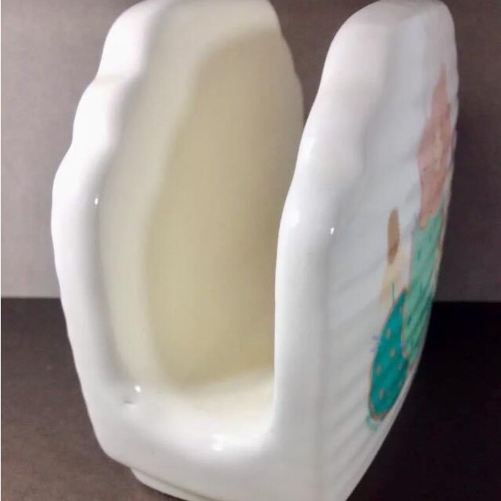 1458~Vintage CA 1989 TREASURE CRAFT Hallmark Napkin Holder Pastel Camarillo - Picture 4 of 7